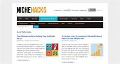 Desktop Screenshot of nichehacks.com