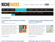 Tablet Screenshot of nichehacks.com